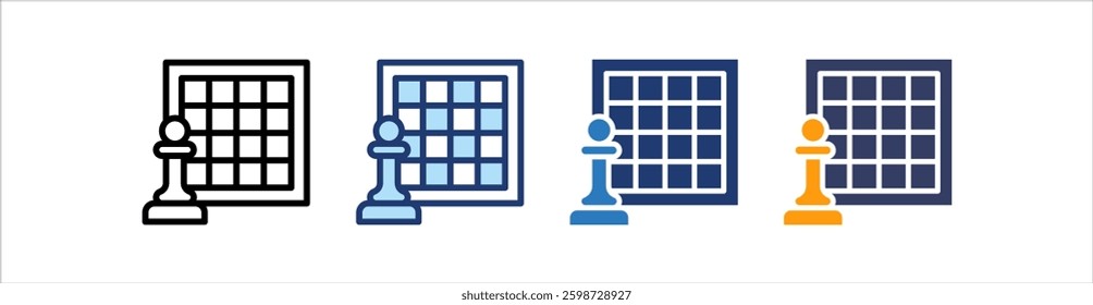 Chess Icon Set Multiple Style Collection