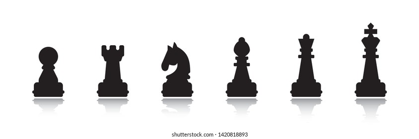 Chess icon. Set of Chess. Vector Illustration
