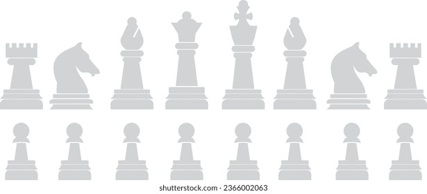 Chess icon set vector illustrations