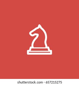 chess icon. sign design. red background