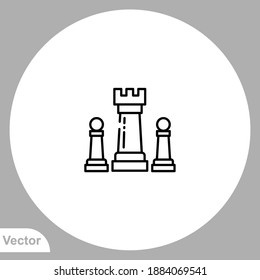 Chess icon sign vector,Symbol, logo illustration for web and mobile