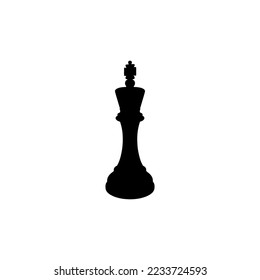 Chess icon. Simple style chess tournament poster background symbol. Chess brand logo design element. Chess t-shirt printing. Vector for sticker.