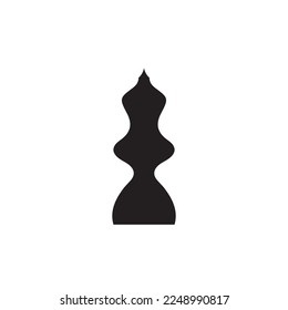 Chess icon. Simple style chess tournament poster background symbol. Chess brand logo design element. Chess t-shirt printing. vector for sticker.
