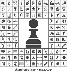 Chess icon. Sport set of icons
