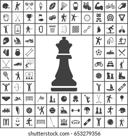 Chess icon. Sport set of icons