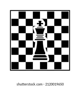 Chess icon, Strategy, Checkmate. Vector illustration