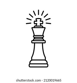 Chess icon, Strategy, Checkmate. Vector illustration