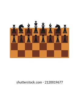 Chess icon, Strategy, Checkmate. Vector illustration