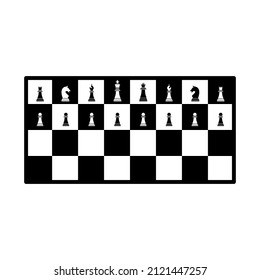Chess icon, Strategy, Checkmate. Vector illustration