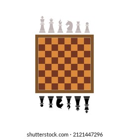 Chess icon, Strategy, Checkmate. Vector illustration