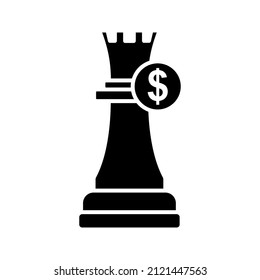 Chess icon, Strategy, Checkmate. Vector illustration