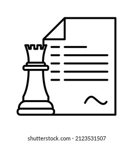 Chess icon, Strategy, Checkmate. Vector illustration