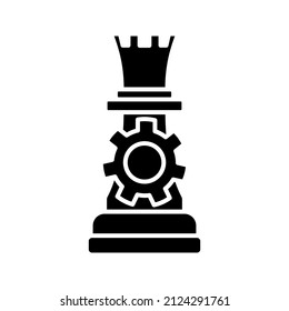 Chess icon, Strategy, Checkmate. Vector illustration