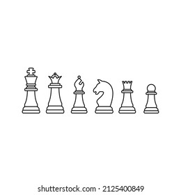 Chess icon, Strategy, Checkmate. Vector illustration