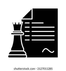 Chess icon, Strategy, Checkmate. Vector illustration