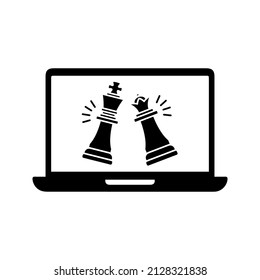 Chess icon, Strategy, Checkmate. Vector illustration