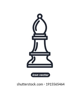 Chess icon. Chess Strategy symbol template for graphic and web design collection logo vector illustration