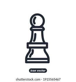 Chess icon. Chess Strategy symbol template for graphic and web design collection logo vector illustration