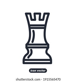 Chess icon. Chess Strategy symbol template for graphic and web design collection logo vector illustration