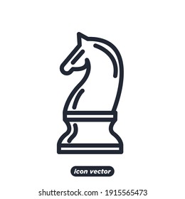 Chess Icon. Chess Strategy Symbol Template For Graphic And Web Design Collection Logo Vector Illustration