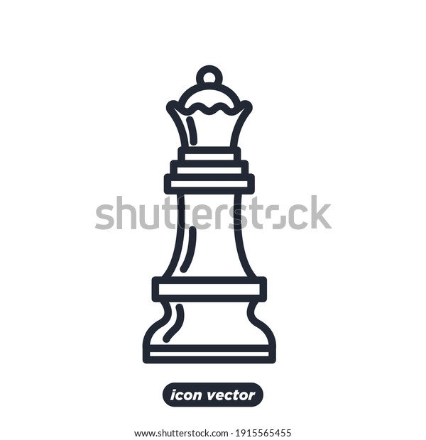 Chess icon. Chess\
Strategy symbol template for graphic and web design collection logo\
vector illustration