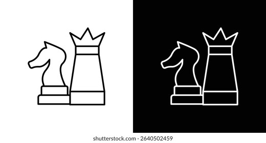 Chess icon symbol concept for graphic design, Website, UI. EPS
