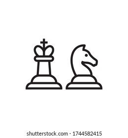 Icono De Ajedrez En Vector De Diseño De Moda Eps 10