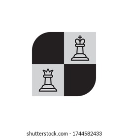 Chess Icon In Trendy Design Vector Eps 10