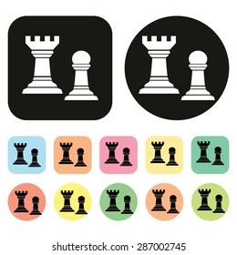 Chess icon. Vector