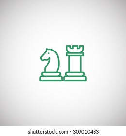 Chess icon vector
