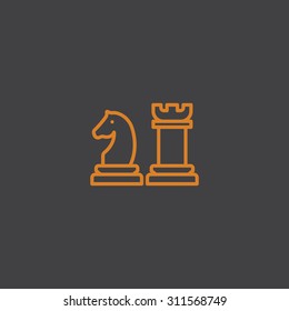 Chess icon vector