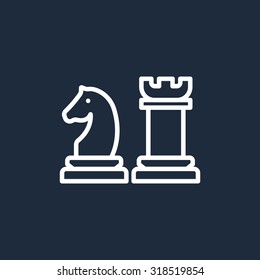 Chess icon vector