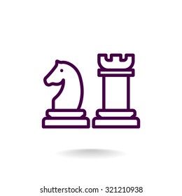 Chess icon vector