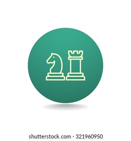 Chess icon vector