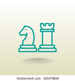 Chess icon vector