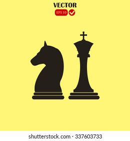 Chess icon vector