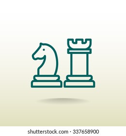 Chess icon vector
