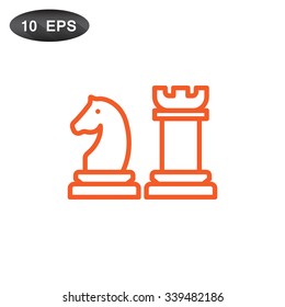 Chess icon vector