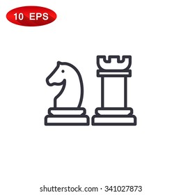 Chess icon vector