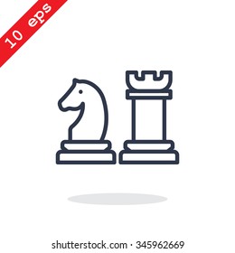 Chess icon vector