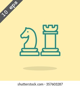 Chess icon vector