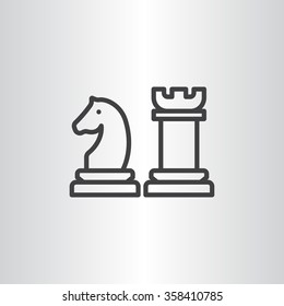Chess icon vector
