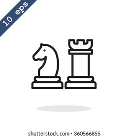 Chess icon vector