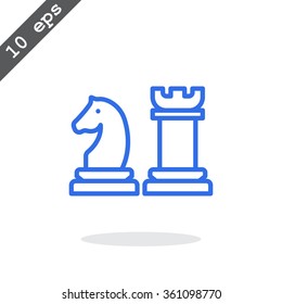 Chess icon vector