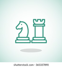 Chess icon vector