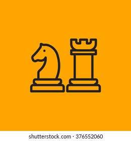 Chess icon vector