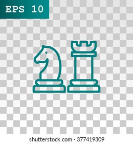 Chess icon vector