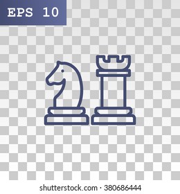 Chess icon vector