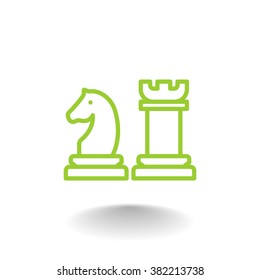 Chess icon vector