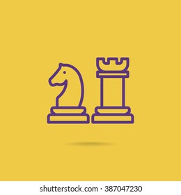 Chess icon vector